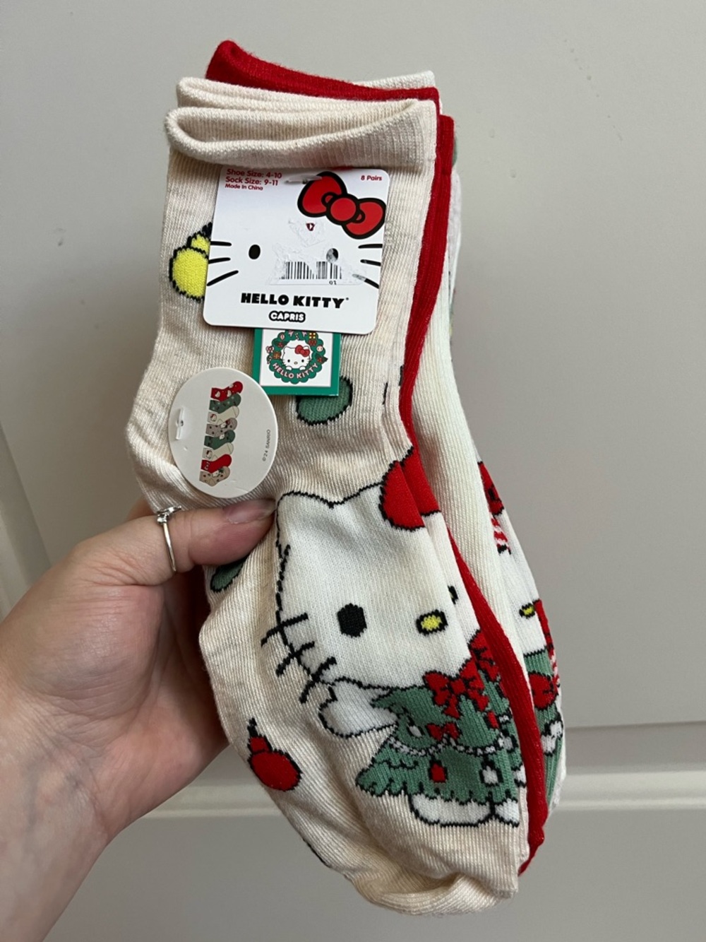 Hello Kitty Christmas socks